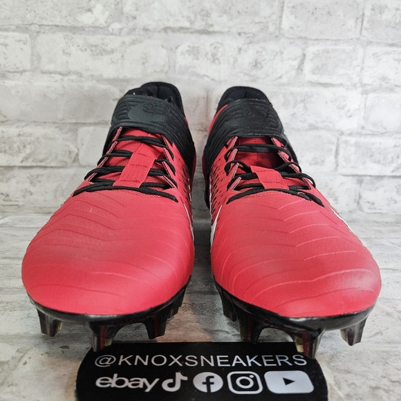 Nike Alpha Menace Pro 2 Mid Red Football Cleats Red AQ3209-601 Men's Size 16 - Picture 3 of 6